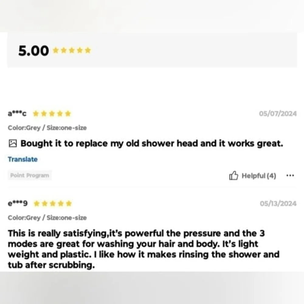 Handheld Showerhead w/ Massager